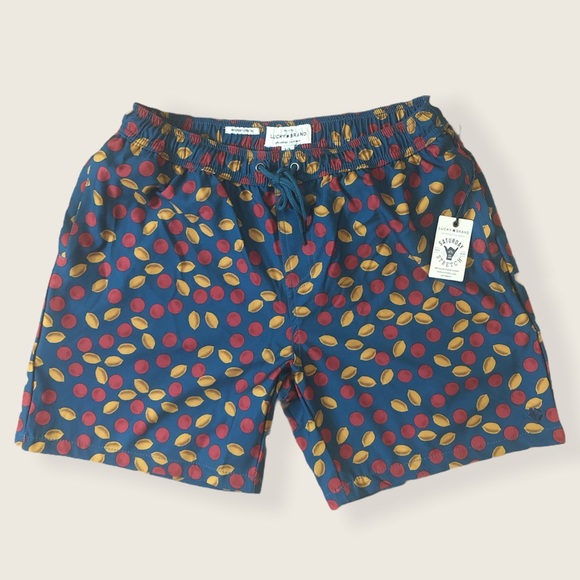 LUCKY BRAND SWIMWEAR SATURDAY STRETCH (L) Swim Trunks